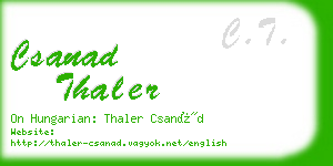 csanad thaler business card